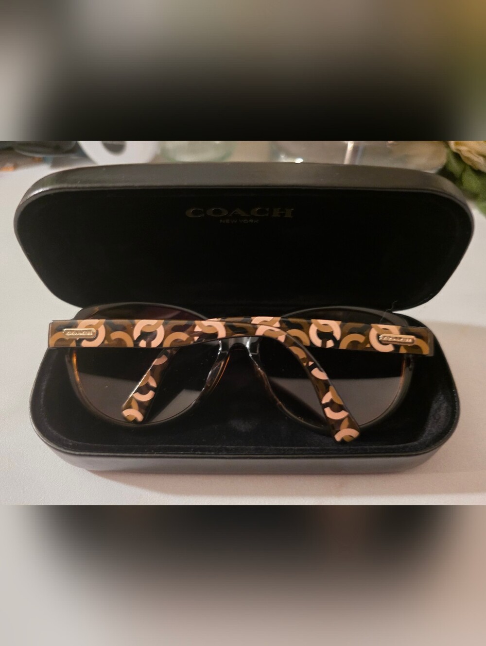 Coach Brown Sunglasses with Case